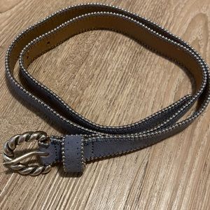 Sandro Paris Blue Suede Belt